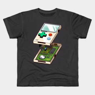 Video game console exploded diagram Kids T-Shirt